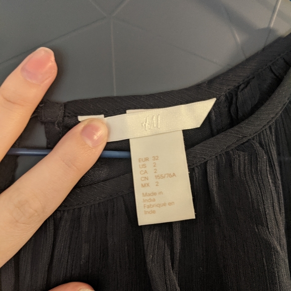 Navy Crepe Dress | H&M - Picture 5 of 5